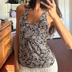 Vintage Ann Taylor Loft Halter Top Size XS Petite